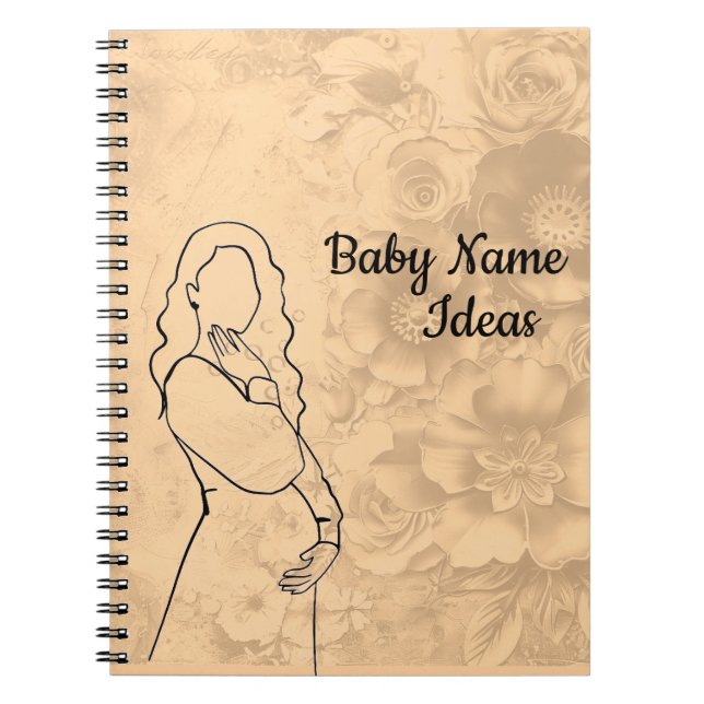Cuaderno Ideas de nombres de bebé (Frente)