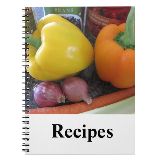 Cuaderno Ideas de recetas de verduras frescas (Frente)