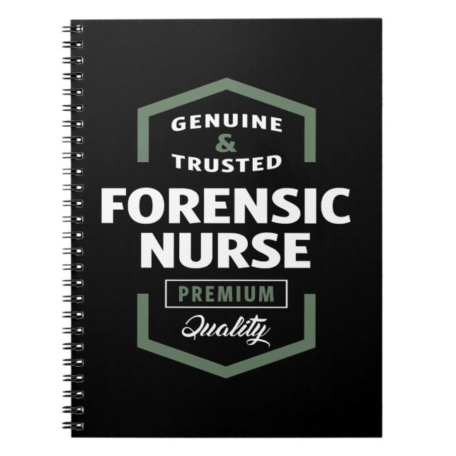 Cuaderno Ideas de regalo con logotipo de enfermería forense (Frente)