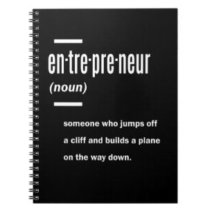 Cuaderno Ideas de regalo de definición de emprendedor