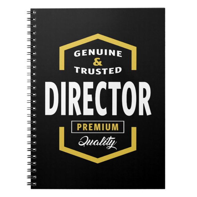 Cuaderno Ideas de regalo de director genuino (Frente)