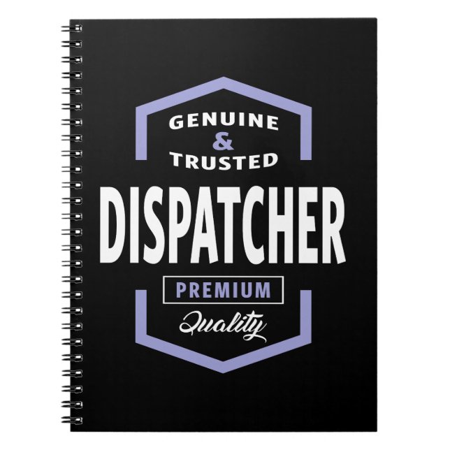 Cuaderno Ideas de regalo de Dispatcher genuinas (Frente)