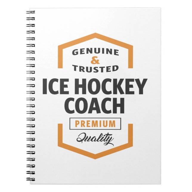Cuaderno Ideas de regalo para entrenadores de hockey sobre  (Frente)
