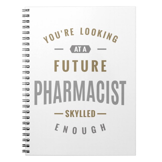 Cuaderno Ideas de regalo para los futuros farmacéuticos (Frente)