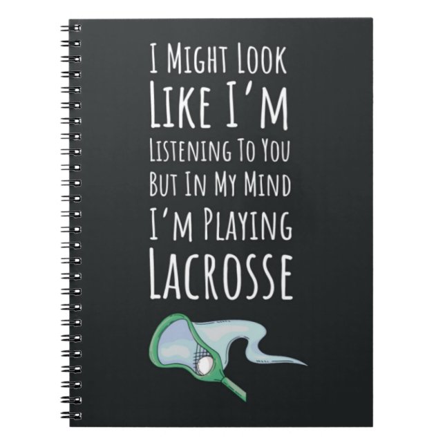 Cuaderno Ideas de regalos divertidos de lacrosse para jugad (Frente)