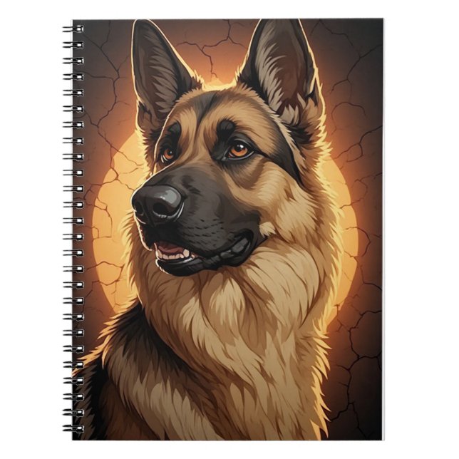 Cuaderno 🐾 Ideas de regalos para amantes del perro pastor  (Frente)