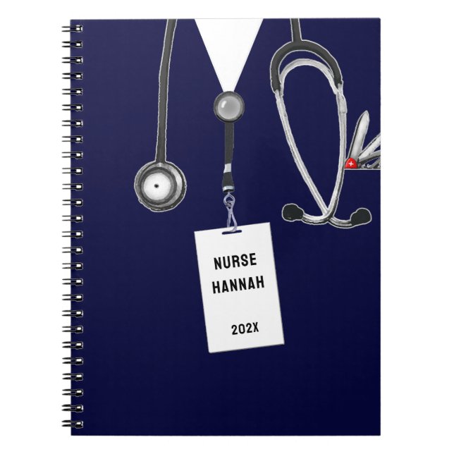 Cuaderno Ideas de regalos personalizados para enfermeras (Frente)
