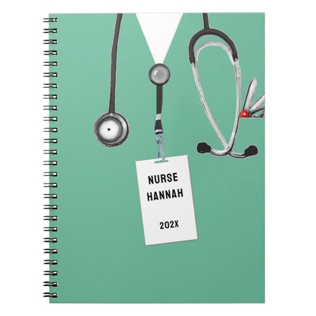Cuaderno Ideas de regalos personalizados para enfermeras (Frente)