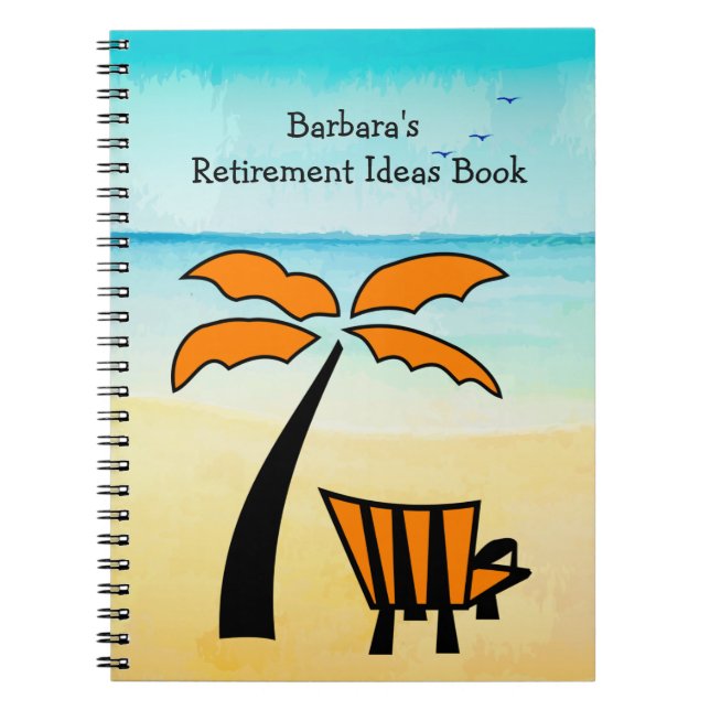 Cuaderno Ideas de retiro de Sandy Beach (Frente)