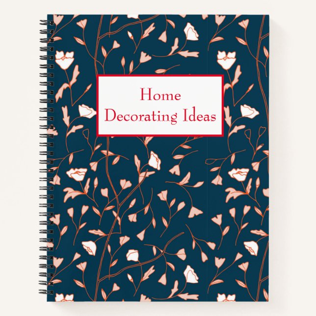 Cuaderno Ideas decorativas de patrones florales (Anverso)