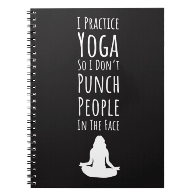 Cuaderno Ideas divertidas de regalo de yoga para ella (Frente)
