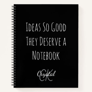 Cuaderno Ideas Divertidas Tan Buenas Que Merecen un Cuadern