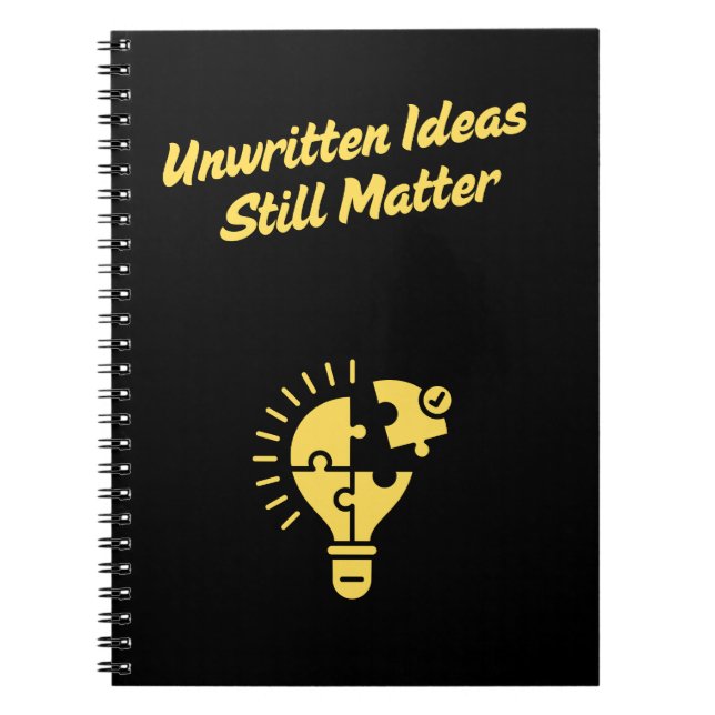 Cuaderno Ideas no escritas todavía importan (Frente)