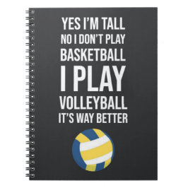 Cuaderno Ideas Para Regalos De Equipo De Voleibol Para Su J