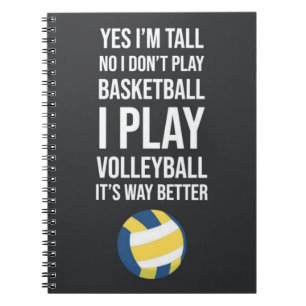 Cuaderno Ideas Para Regalos De Equipo De Voleibol Para Su J