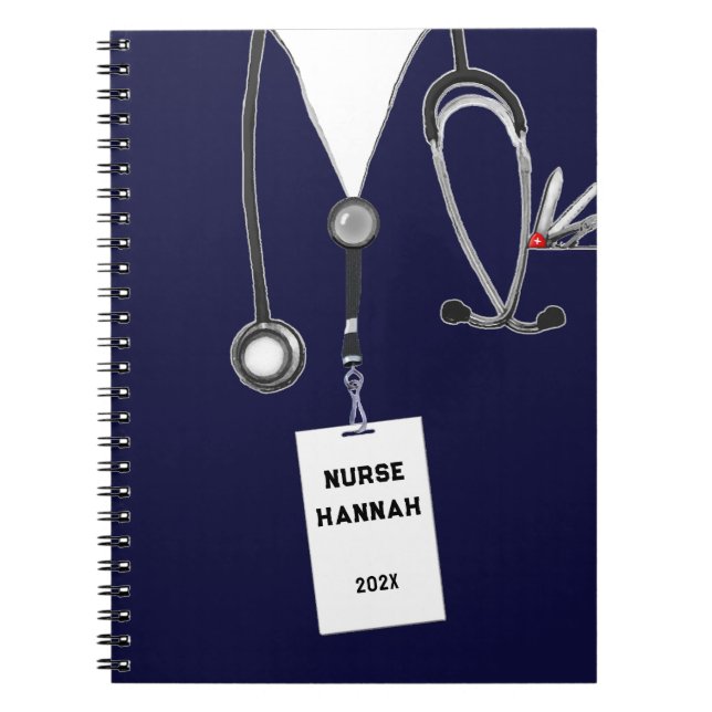 Cuaderno Ideas personalizadas de regalo de enfermeras (Frente)