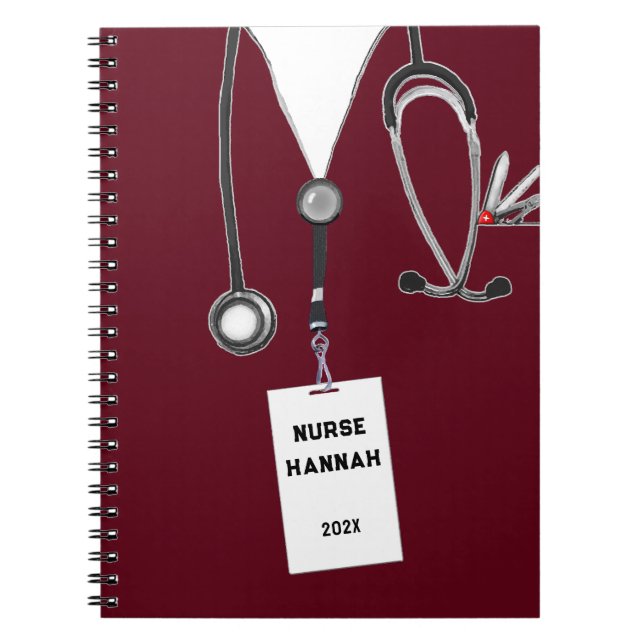Cuaderno Ideas personalizadas de regalo de enfermeras (Frente)