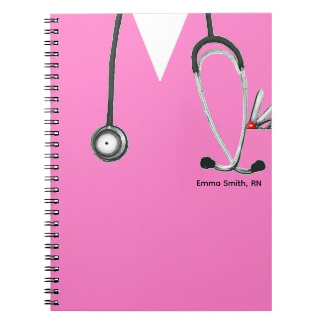 Cuaderno ideas personalizadas de regalo de enfermería (Frente)