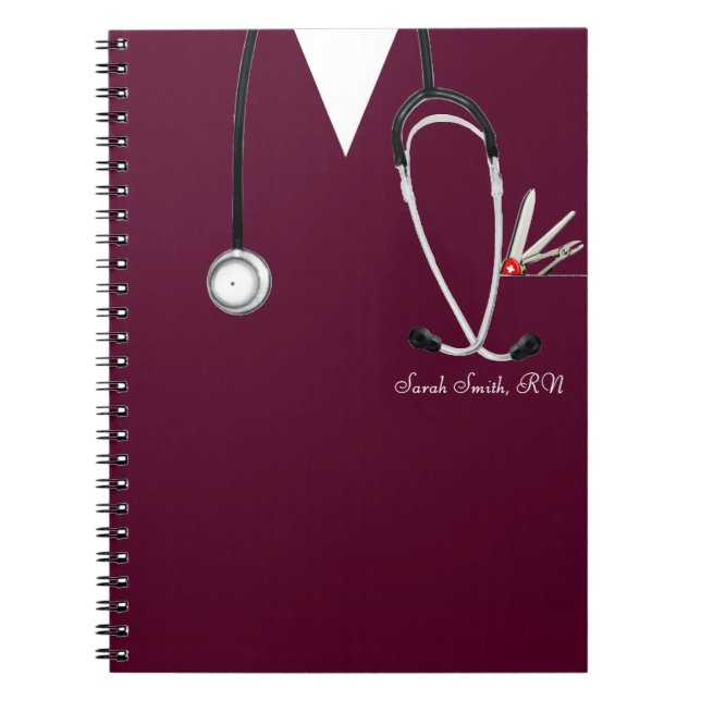 Cuaderno ideas personalizadas de regalo de enfermería (Frente)