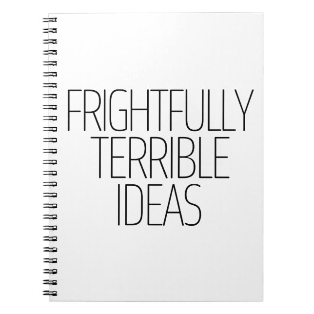 Cuaderno Ideas terribles (Frente)