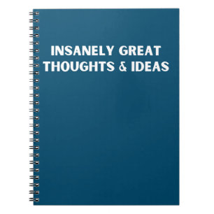 Cuaderno Ideas Y Pensamientos Muy Grandes