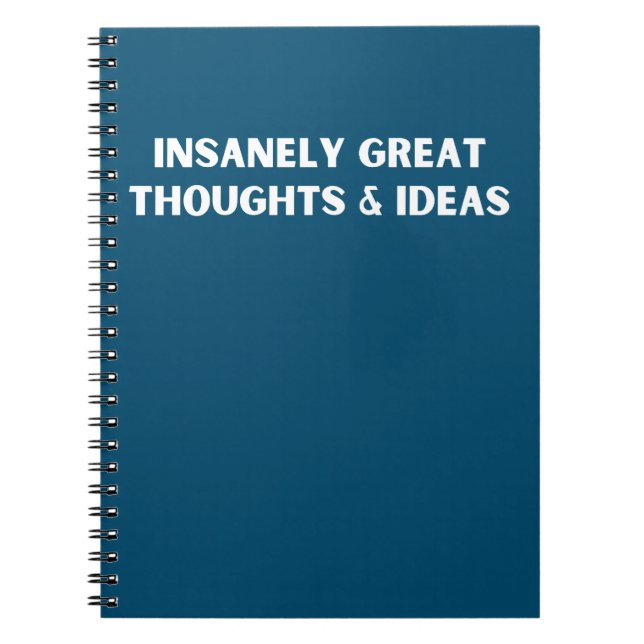Cuaderno Ideas Y Pensamientos Muy Grandes (Frente)