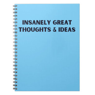 Cuaderno Ideas Y Pensamientos Muy Grandes