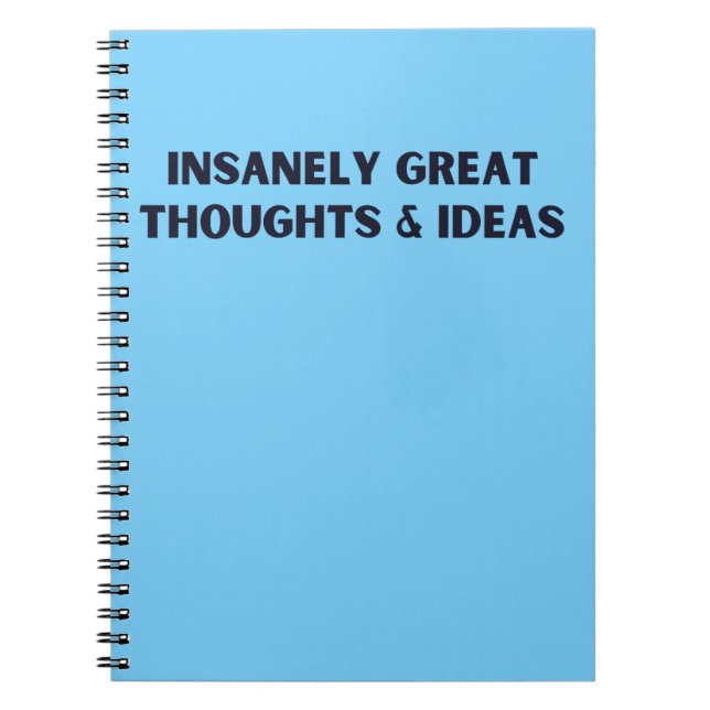 Cuaderno Ideas Y Pensamientos Muy Grandes (Frente)