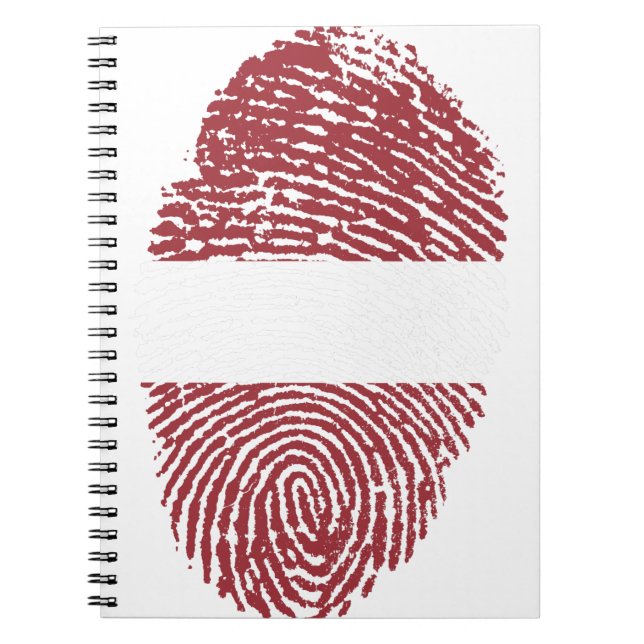 Cuaderno Identidad del orgullo del país con huella digital  (Frente)