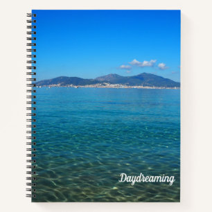 Cuaderno Idílicas aguas de Córcega Foto Gran Portátil Espir
