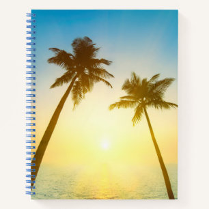 Cuaderno Idílico cielo tropical