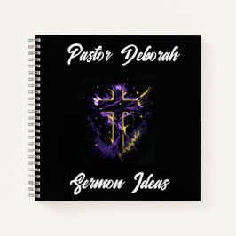 Cuaderno Iglesia de la portada de doble cara Sermón Persona