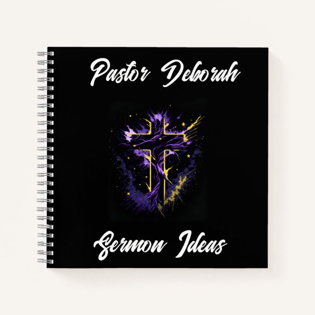 Cuaderno Iglesia de la portada de doble cara Sermón Persona (Anverso)