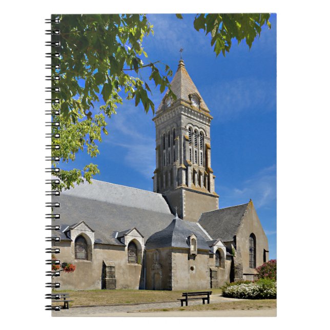 Cuaderno Iglesia de Noirmoutier en l'Ile en Francia (Frente)
