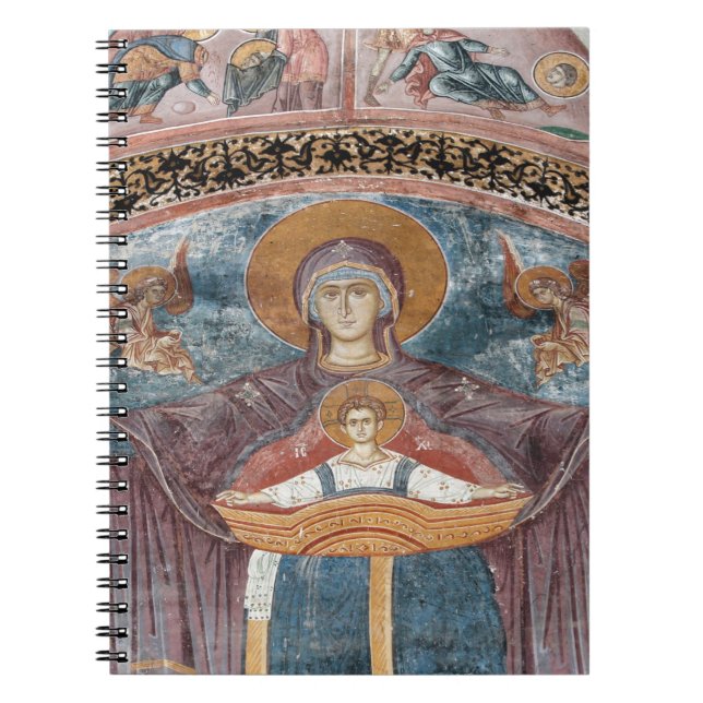 Cuaderno Iglesia ortodoxa serbia, y un sitio de la UNESCO,  (Frente)