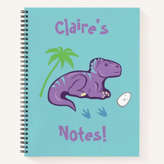 Cuaderno Iguanodon de Dinosaurio Bebé (Anverso)