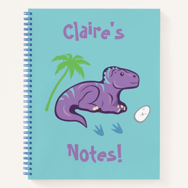 Cuaderno Iguanodon de Dinosaurio Bebé (Anverso)