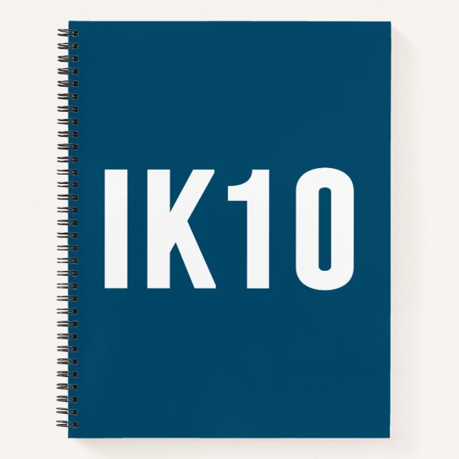 Cuaderno IK, protección de impacto, calificación IK, IK10 (Anverso)