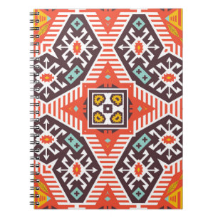 Cuaderno Ikat Aztec: Textura de rayas étnicas