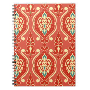 Cuaderno Ikat casero: Tejido de Boho étnico