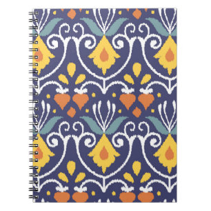 Cuaderno Ikat casero: Tejido de Boho étnico
