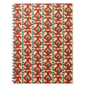 Cuaderno Ikat Elegance: Diseño De Patrones Sin Marea.