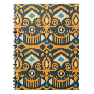 Cuaderno Ikat hecho a mano: patrón de tela étnica