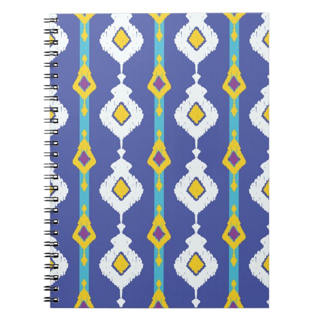 Cuaderno Ikat, un patrón étnico impecable. (Frente)