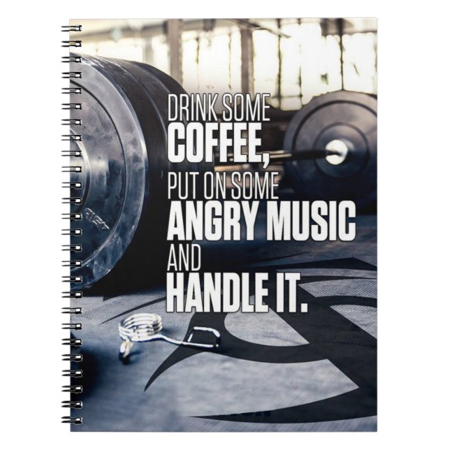 Cuaderno Iluminar la fuerte inspiración - Café y música eno (Frente)