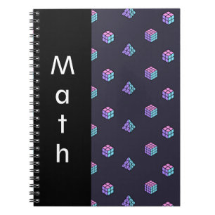 Cuaderno Ilusión de cubo geométrico editable - Texto