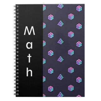 Cuaderno Ilusión de cubo geométrico editable - Texto