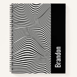 Cuaderno Ilusión óptica en blanco y negro