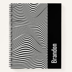 Cuaderno Ilusión óptica en blanco y negro