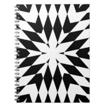 Ilusión óptica geométrica moderna en blanco y negr